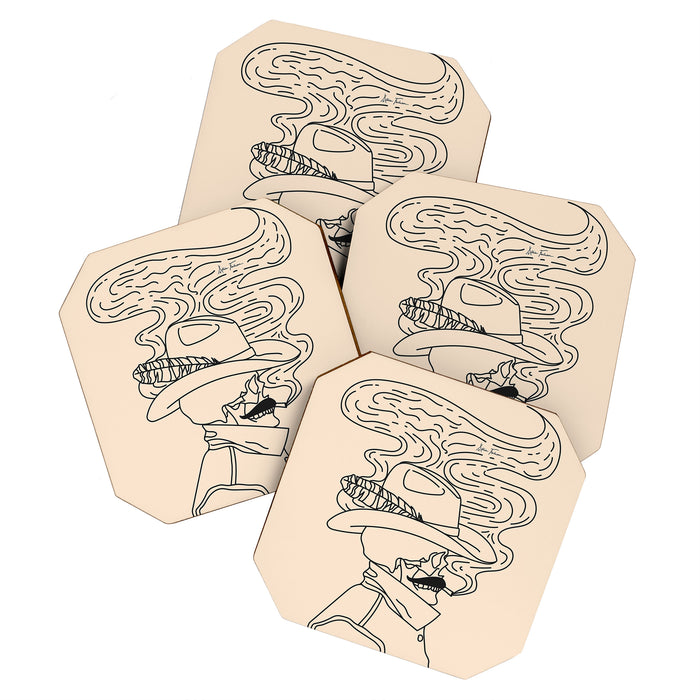 Love or Die Tryinâ - Cowhand Black & Cream Coaster Gallery Image 1