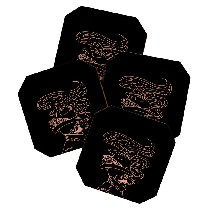 Love or Die Tryinâ Cowhand - Black & Pink Coaster Gallery Image 1
