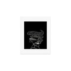 Love or Die Tryin' Cowhand - Black & White Art Print Gallery Image 1