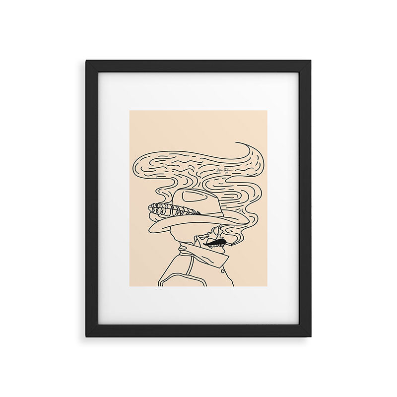 Love or Die Tryinâ - Cowhand Black & Cream Framed Art Print Gallery Image 5