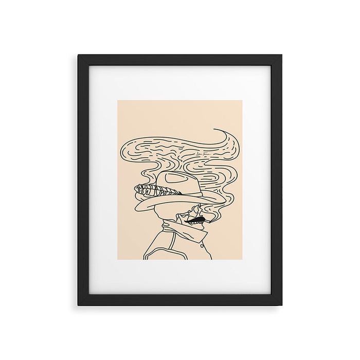 Love or Die Tryinâ - Cowhand Black & Cream Framed Art Print Gallery Image 1