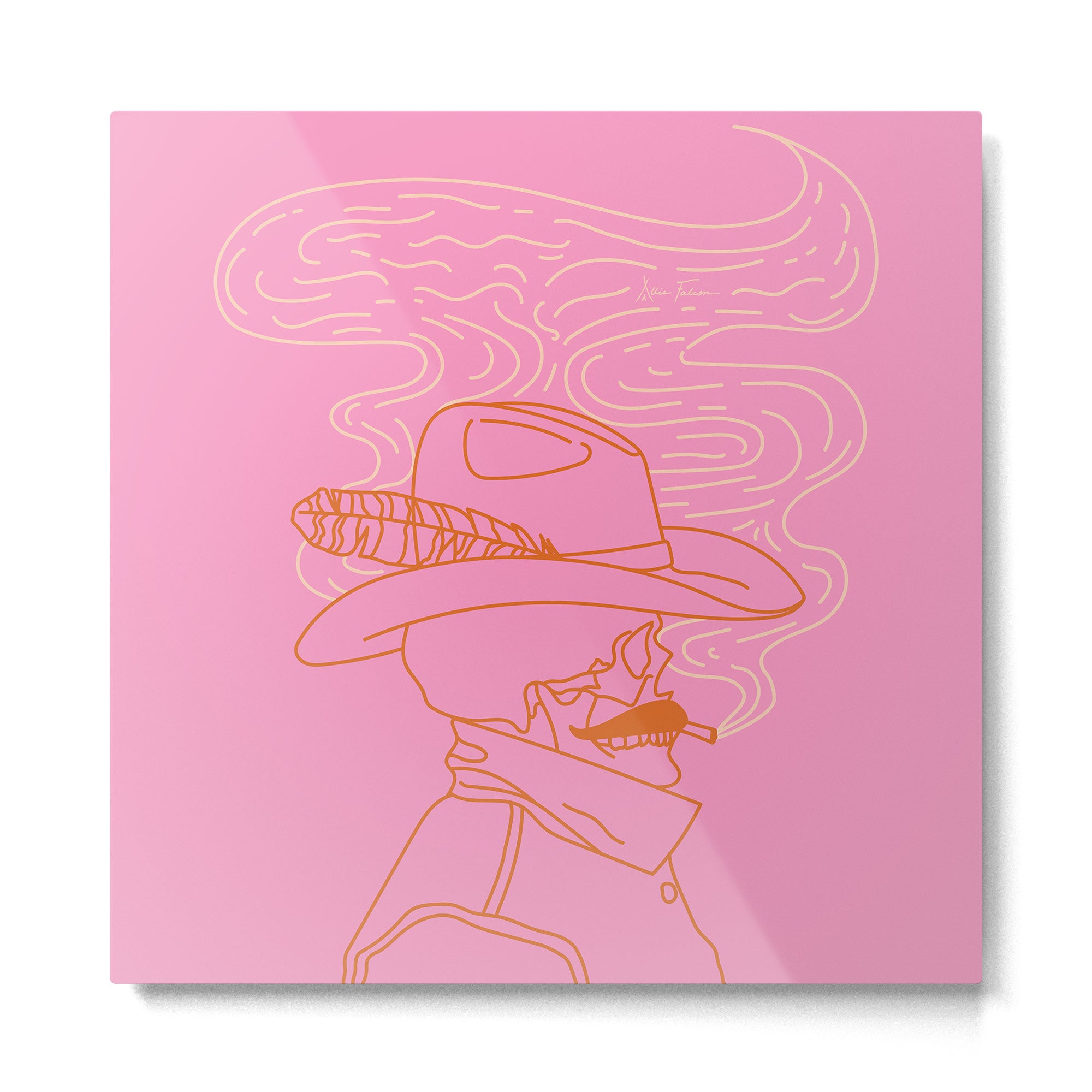 Love or Die Tryinâ - Cowhand Metal Print Gallery Image 2