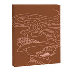 Love or Die Tryinâ - Cowhand - Rust & Peach Canvas Print Gallery Image 3