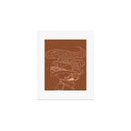 Love or Die Tryinâ - Cowhand - Rust & Peach Art Print Gallery Image 1