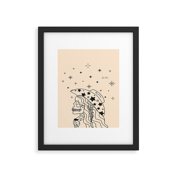 Love or Die Tryinâ - Rhinestone Cowgirl Black & Cream Framed Art Print Gallery Image 1