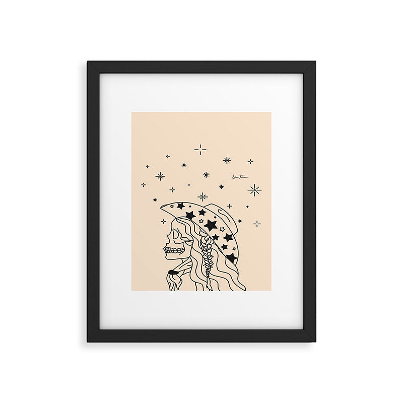 Love or Die Tryinâ - Rhinestone Cowgirl Black & Cream Framed Art Print Gallery Image 6