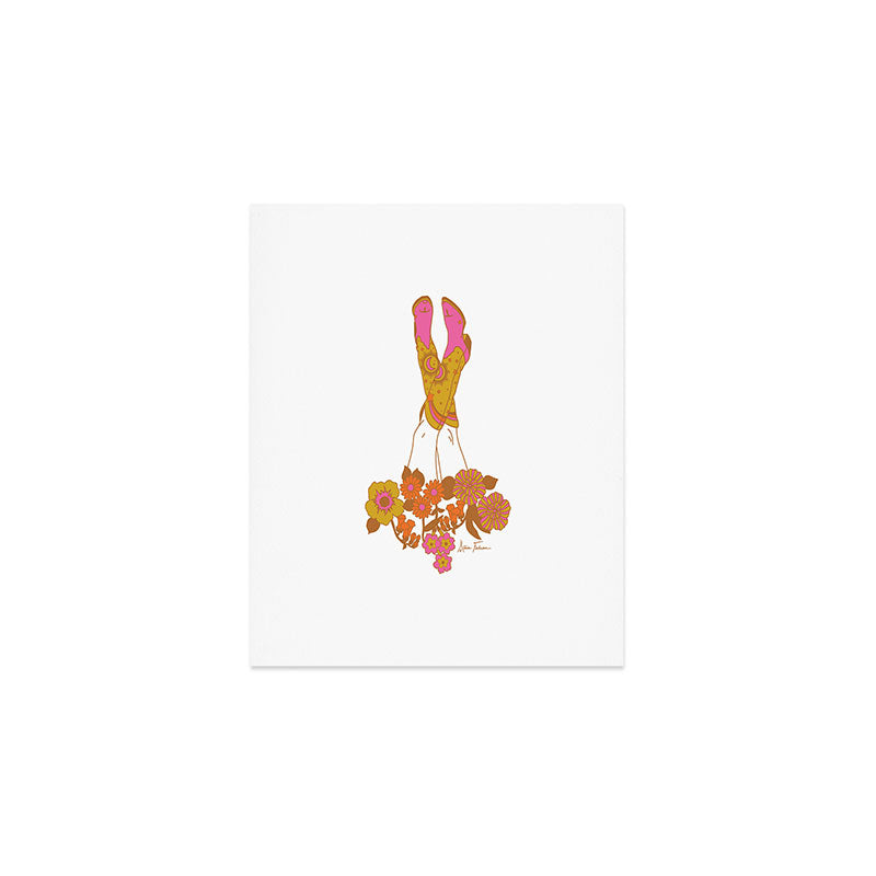 Love Stoned Cowboy Boots Art Print Gallery Image 1