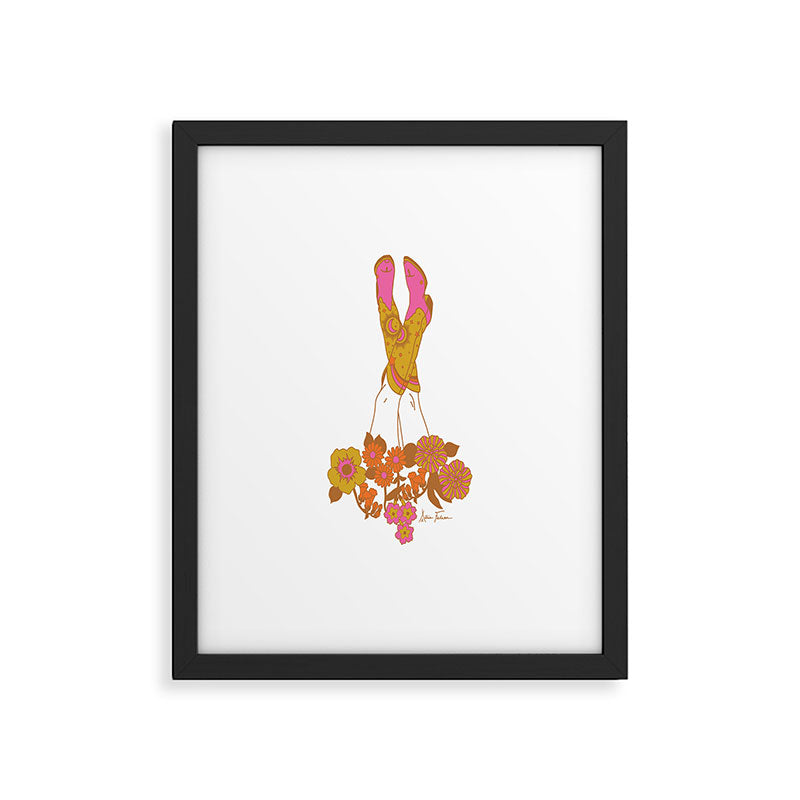 Love Stoned Cowboy Boots Framed Art Print Gallery Image 4