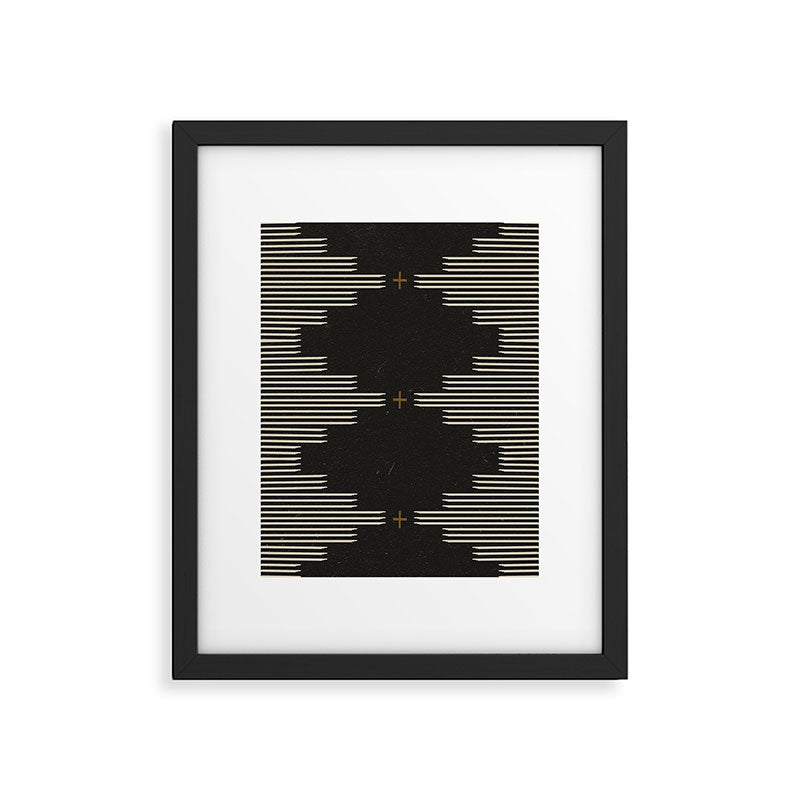 Southwestern Minimalist Black & White Framed Art Print Gallery Image 4