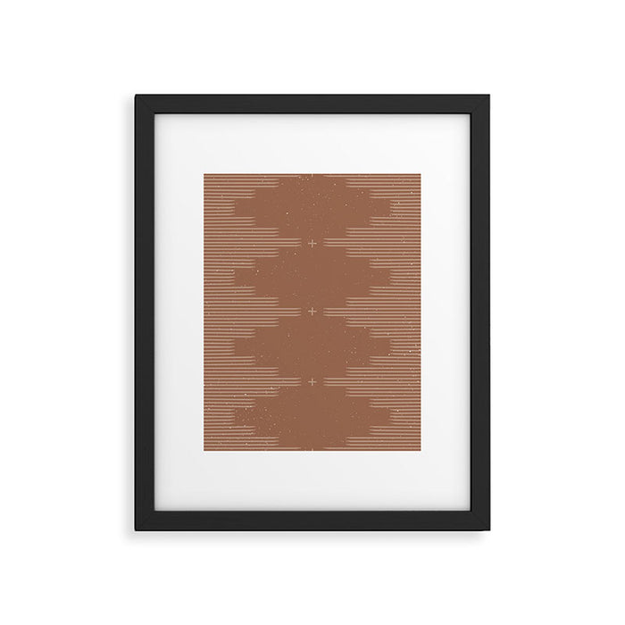 Southwestern Minimalist - Camel Brown Framed Art Print Gallery Image 1