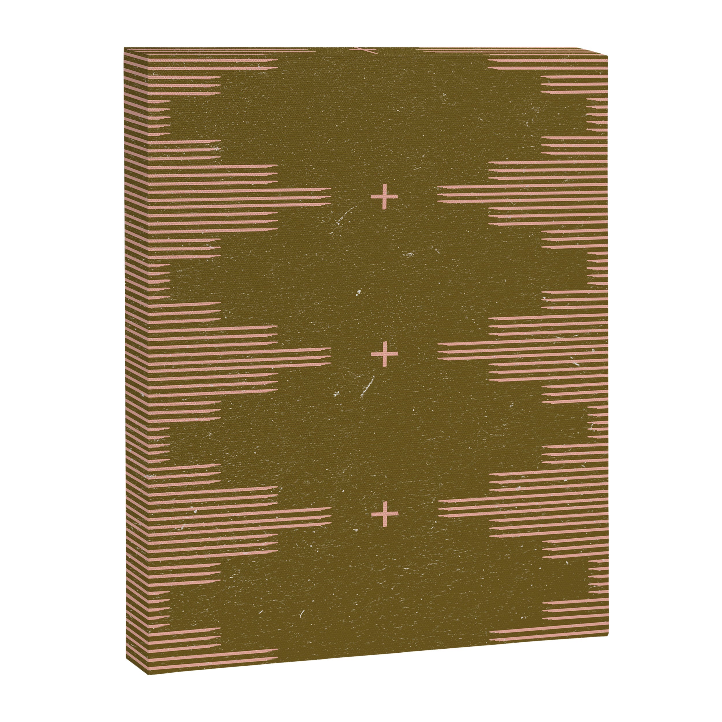 Southwestern Minimalist Retro Green & Pink Canvas Print Gallery Image 8