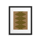 Southwestern Minimalist Retro Green & Pink Framed Art Print Gallery Image 4