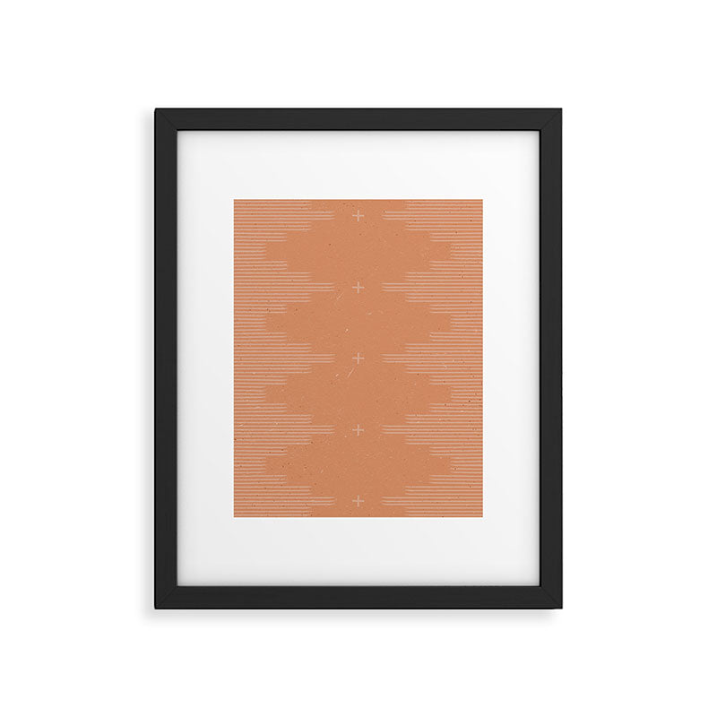 Southwestern Minimalist Terra Cotta  Framed Art Print Gallery Image 6