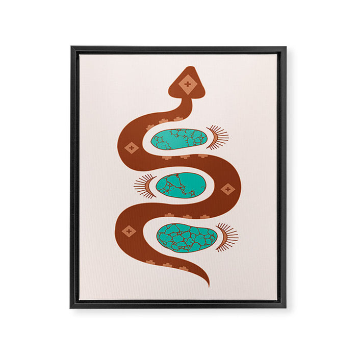 Southwestern Slither Framed Canvas Print Gallery Image 1