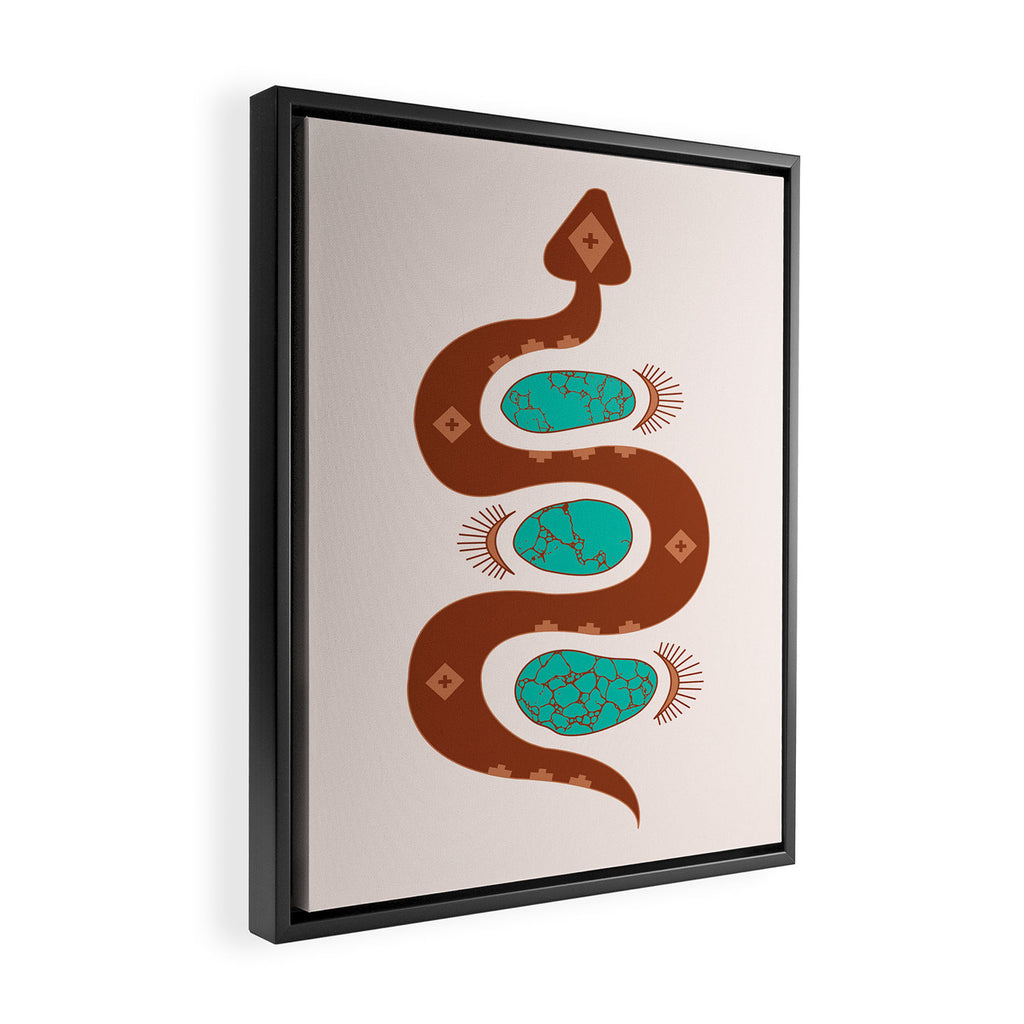 Southwestern Slither Framed Canvas Print Gallery Image 2