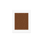 Southwestern Symbolic Pattern in Rust & Tan Art Print Gallery Image 1