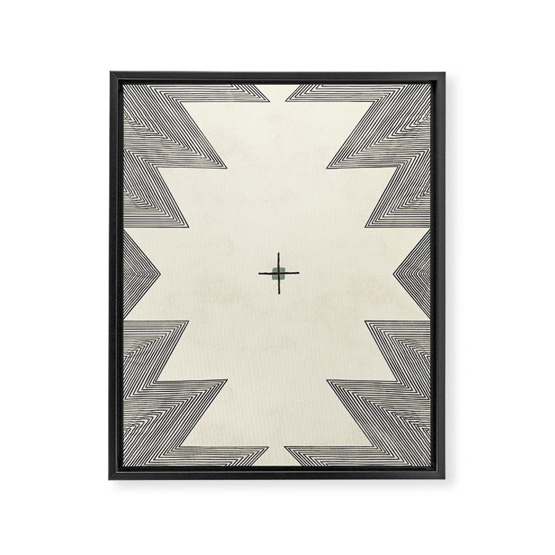 Southwestern Trippy Tile Framed Canvas Print Gallery Image 8