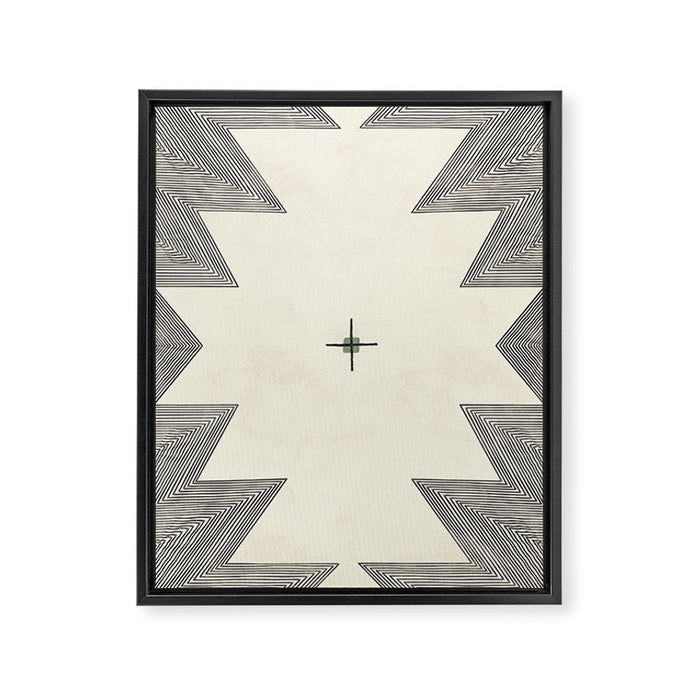 Southwestern Trippy Tile Framed Canvas Print Gallery Image 1