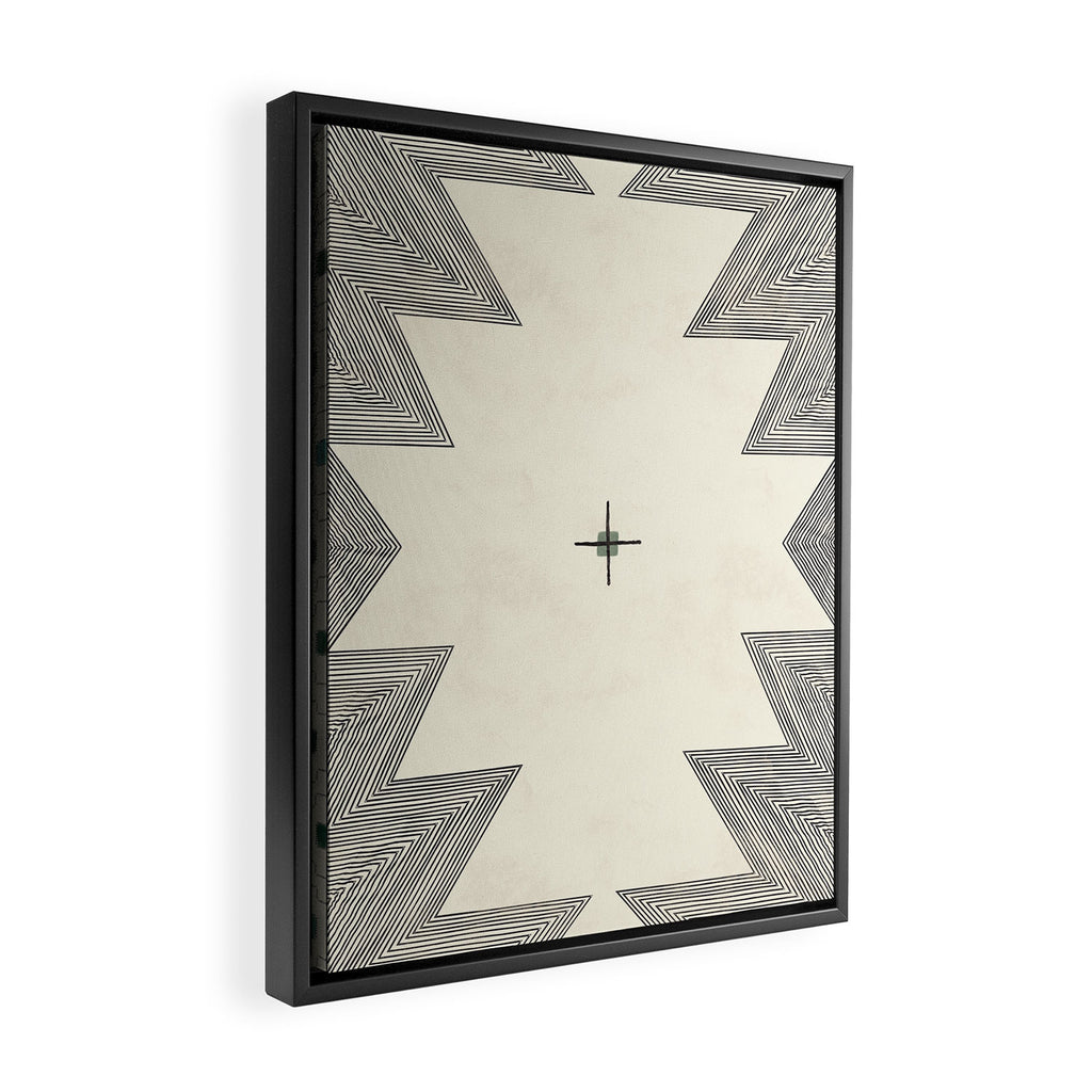 Southwestern Trippy Tile Framed Canvas Print Gallery Image 2