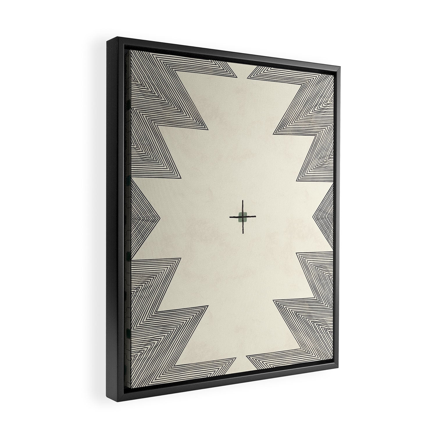 Southwestern Trippy Tile Framed Canvas Print Gallery Image 2