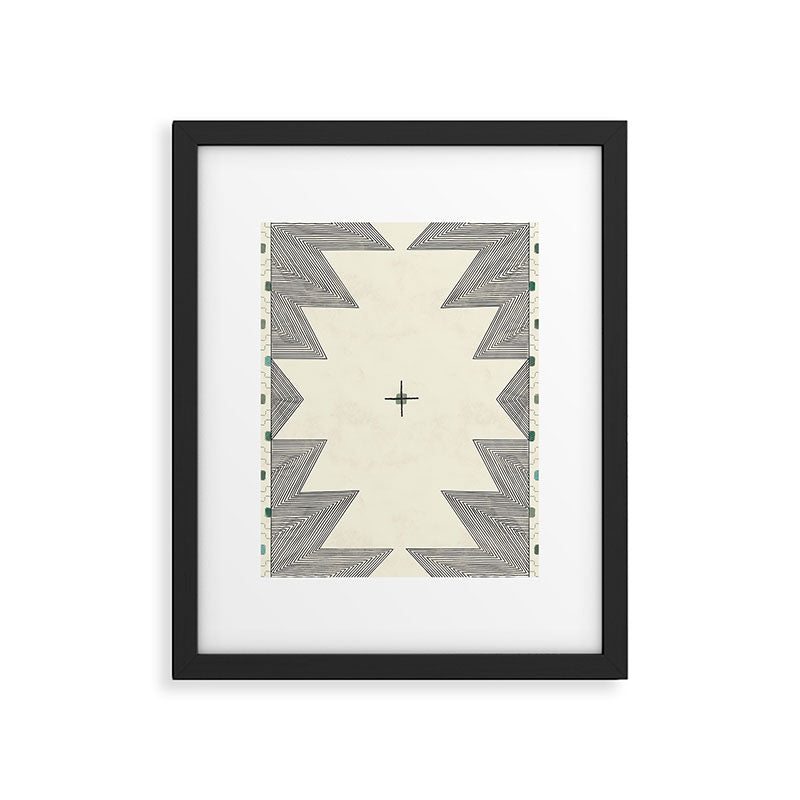 Southwestern Trippy Tile Framed Art Print Gallery Image 4