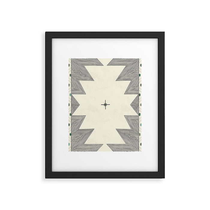 Southwestern Trippy Tile Framed Art Print Gallery Image 1