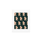 Space Cowboy - Emerald & Peach Art Print Gallery Image 1