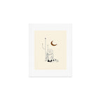 Talking to the Moon - Rustic Art Print Gallery Image 1