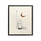 Talking to the Moon - Rustic Framed Canvas Print Gallery Image 8