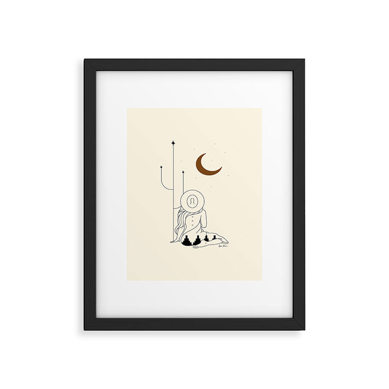 Talking to the Moon - Rustic Framed Art Print Gallery Image 6