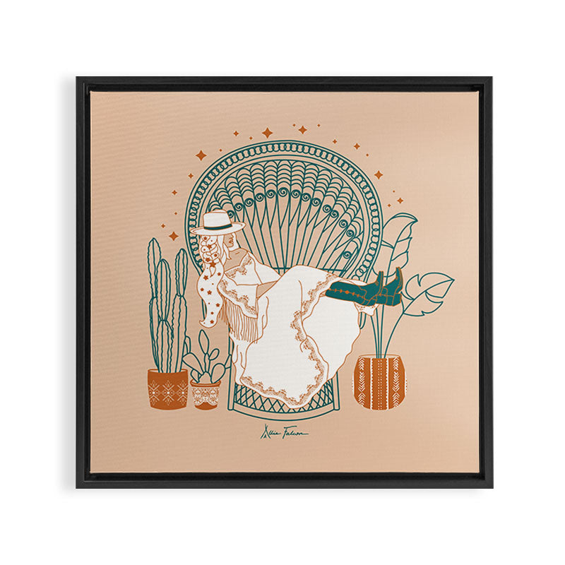 Texas Bohemia Framed Canvas Print Gallery Image 3