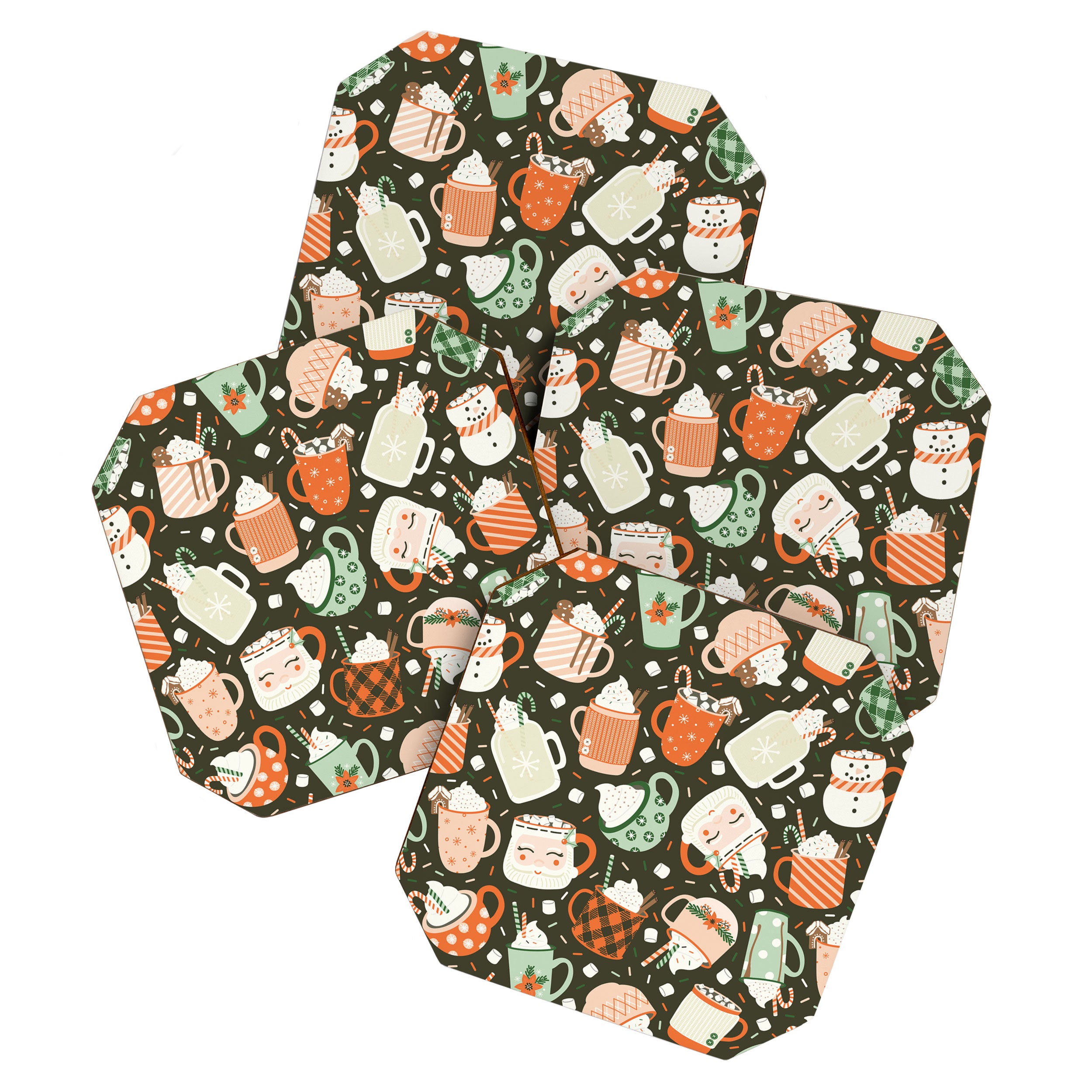 Christmas Cocoa Coaster Gallery Image 1