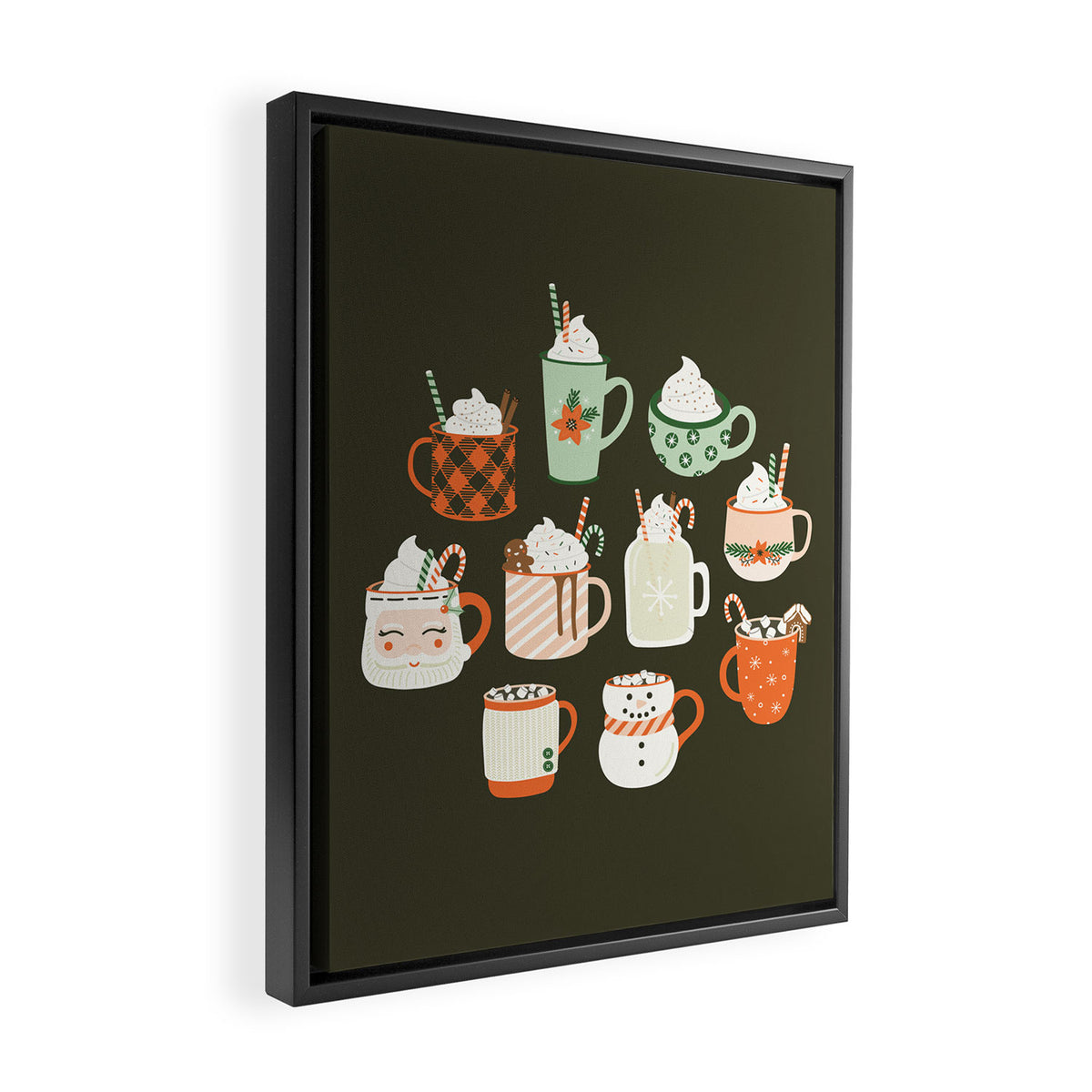 Christmas Cocoa Framed Canvas Print Gallery Image 2