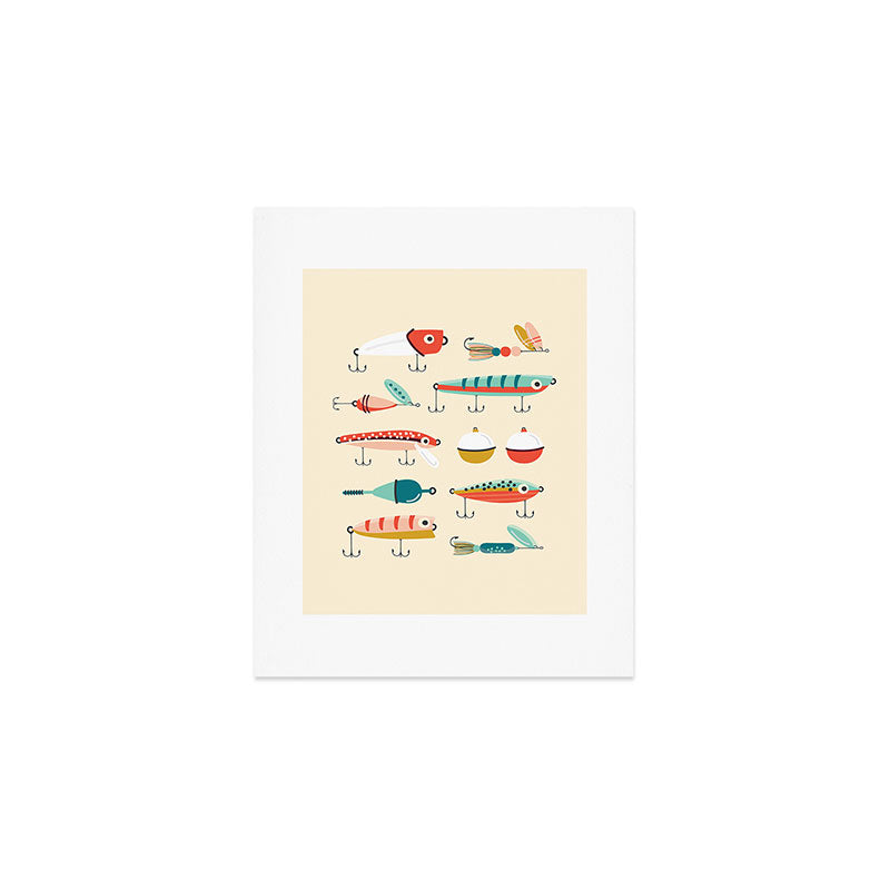 Fishing Lures Art Print Gallery Image 1