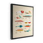 Fishing Lures Framed Canvas Print Gallery Image 2