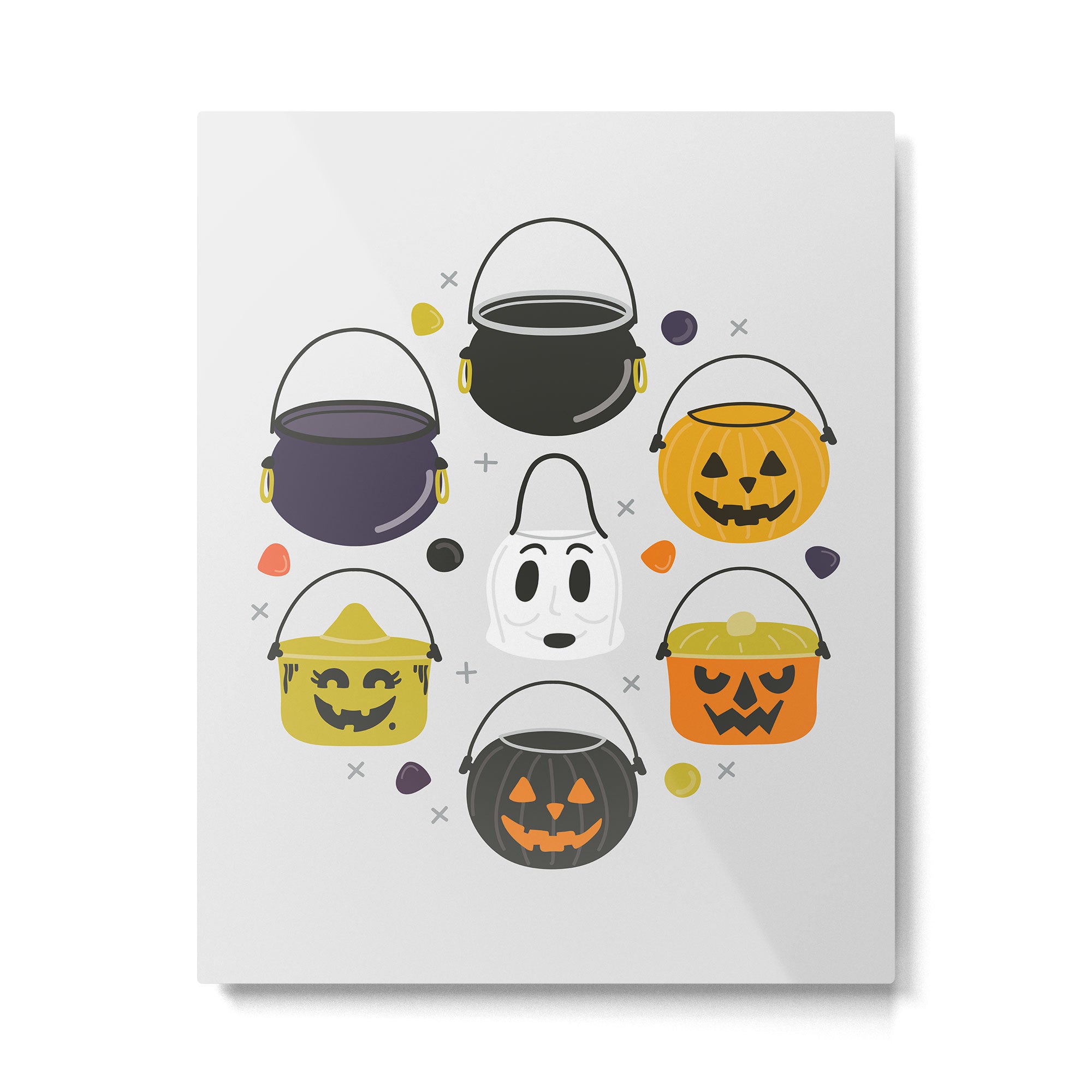 Halloween Candy Buckets Metal Print Gallery Image 6