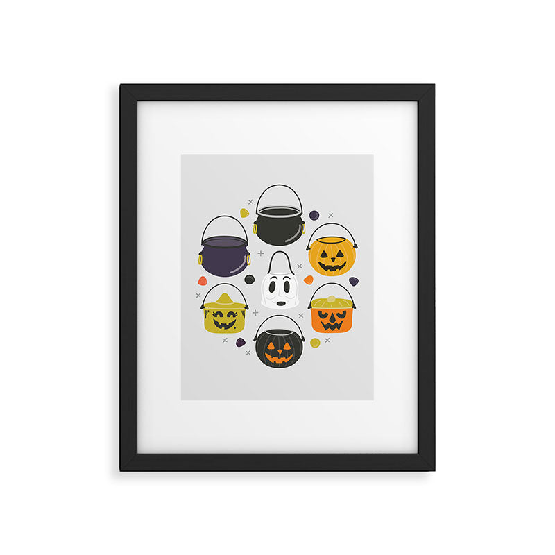 Halloween Candy Buckets Framed Art Print Gallery Image 6