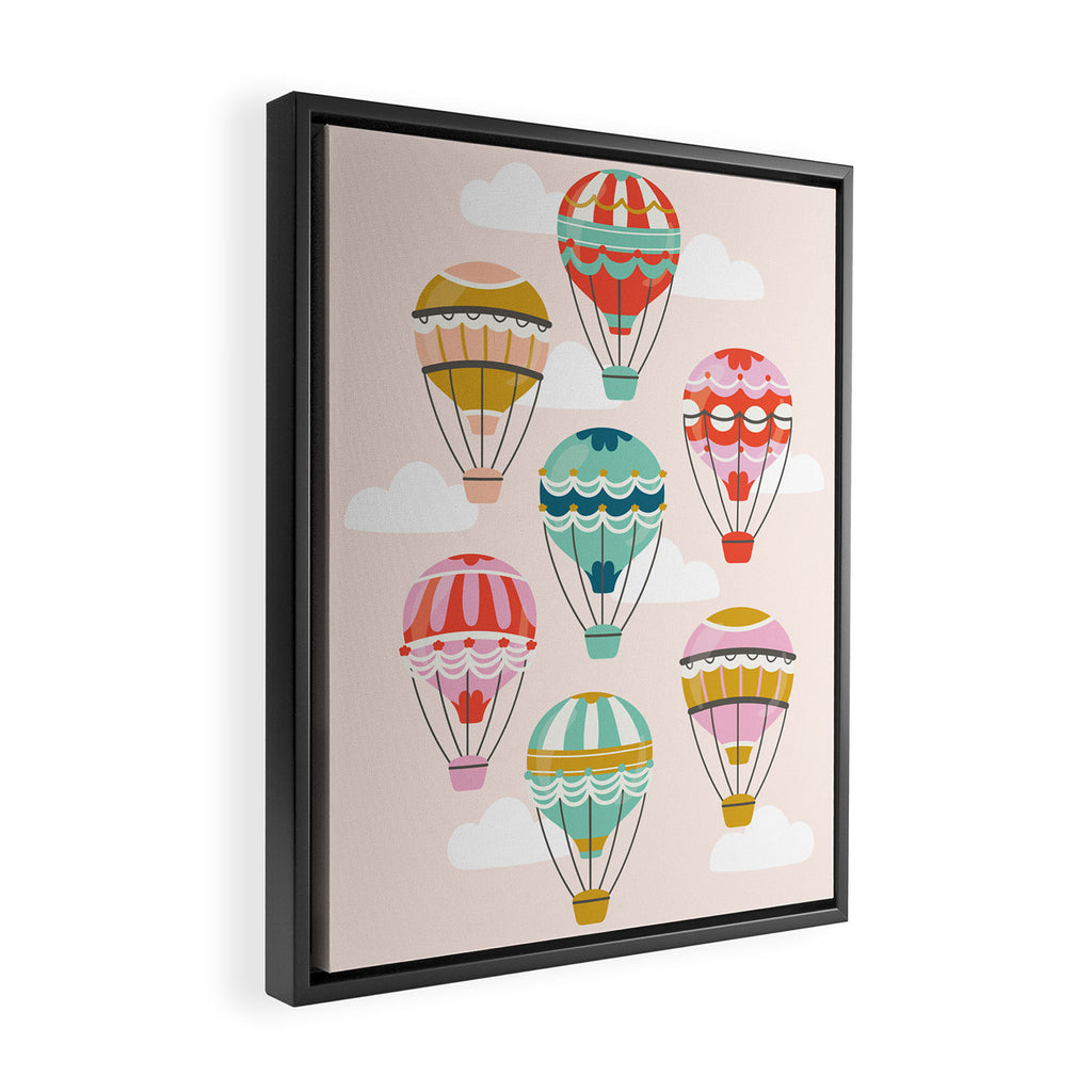 Hot Air Balloons Framed Canvas Print Gallery Image 2