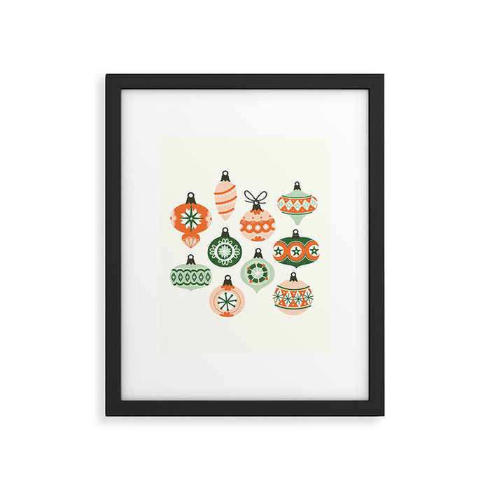 Vintage Ornaments Framed Art Print Gallery Image 1