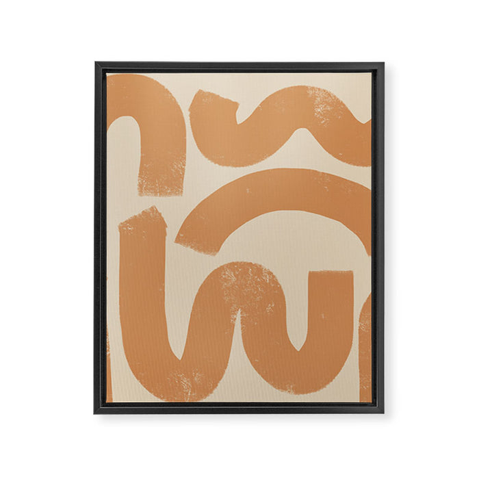 squig Framed Canvas Print Gallery Image 1