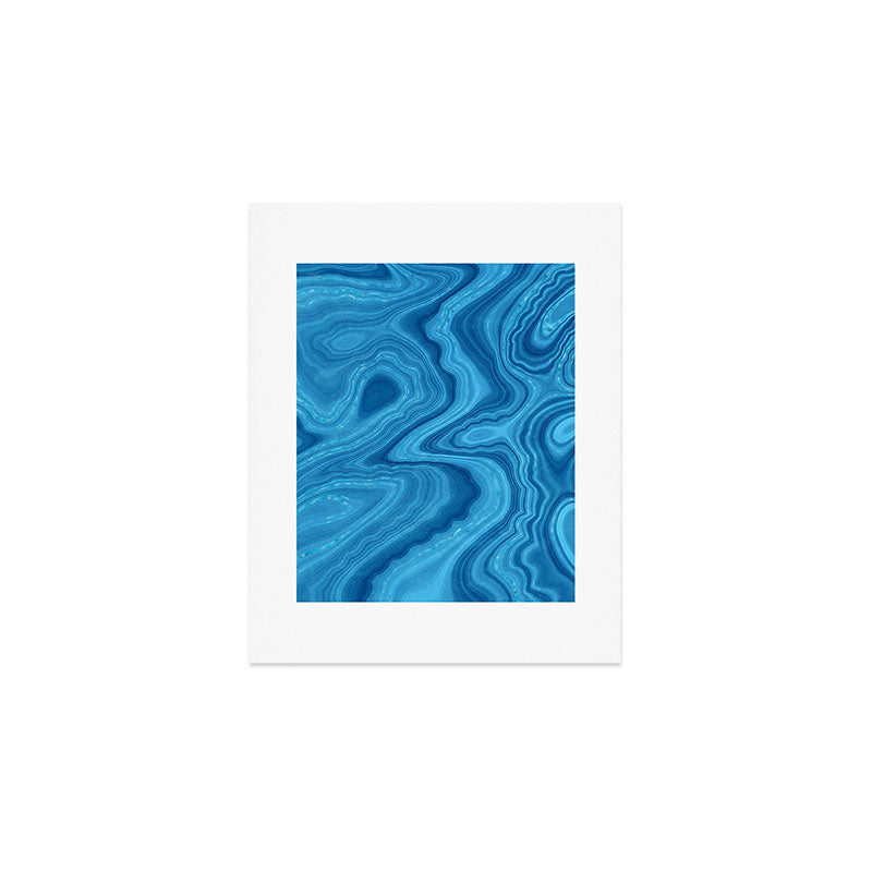 Blue Agate Texture 07 Art Print Gallery Image 1