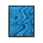 Blue Agate Texture 07 Framed Canvas Print Gallery Image 8