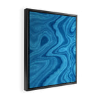 Blue Agate Texture 07 Framed Canvas Print Gallery Image 2