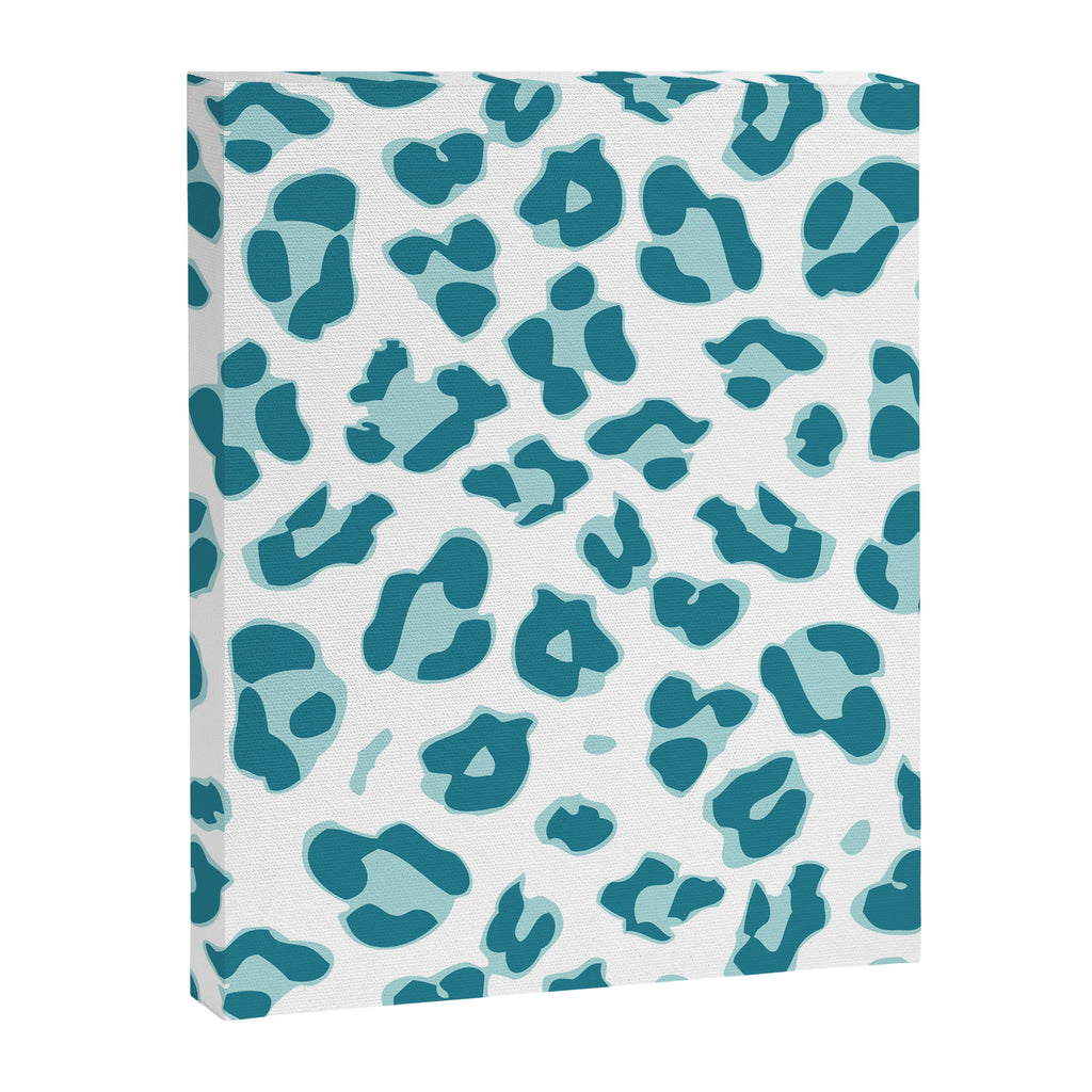 Blue Cheetah Print Canvas Print Gallery Image 8
