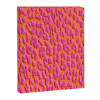 Bright Orange & Pink Leopard Print Canvas Print Gallery Image 6