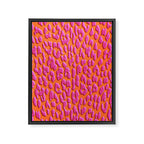Bright Orange & Pink Leopard Print Framed Canvas Print Gallery Image 6
