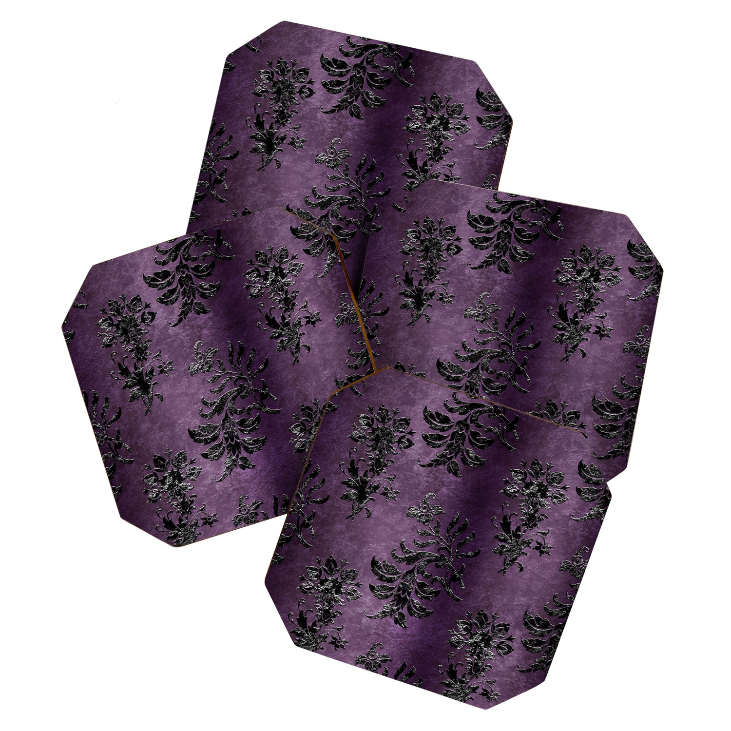 Embossed Black Velvet 03 Coaster Gallery Image 1