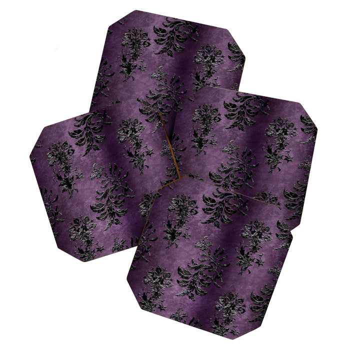 Embossed Black Velvet 03 Coaster Gallery Image 1