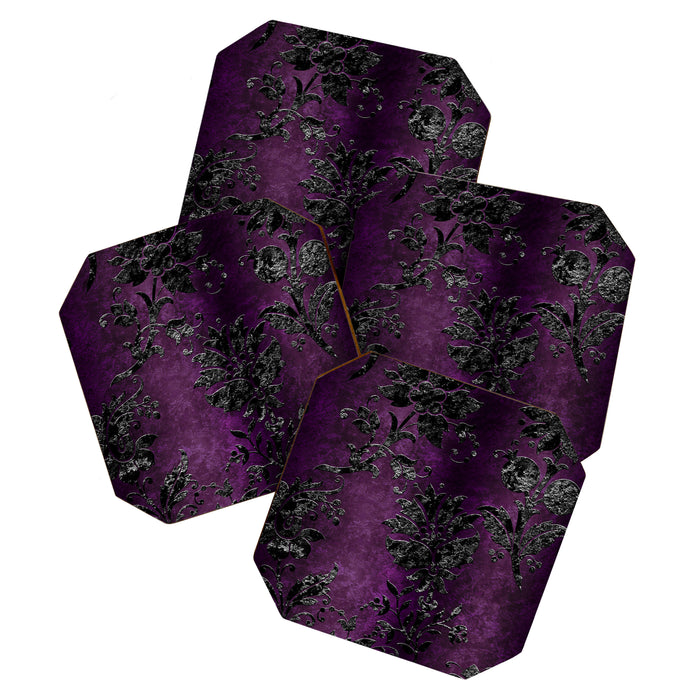 Embossed Black Velvet 04 Coaster Gallery Image 1