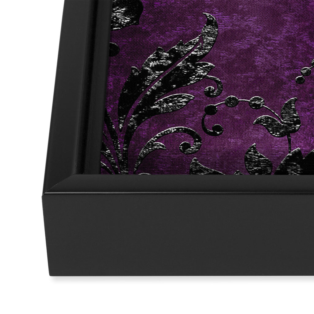 Embossed Black Velvet 04 Framed Canvas Print Gallery Image 3